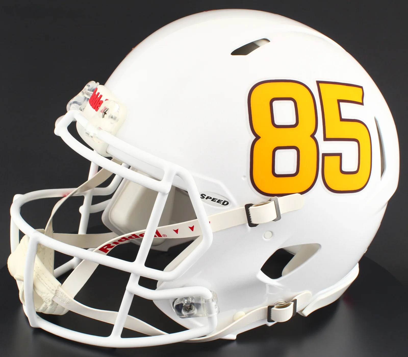 Arizona State Sun Devils Riddell Replica Speed Football Helmet – White Metallic