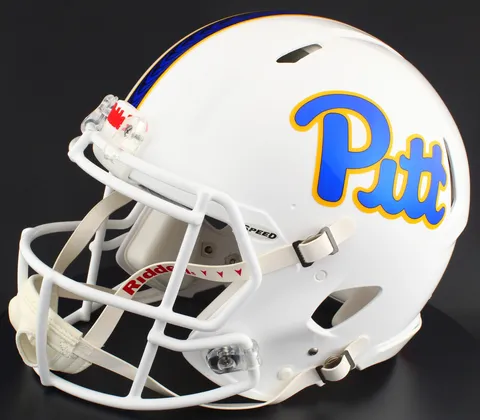 Pittsburgh Panthers Riddell Authentic Speed Football Helmet – White