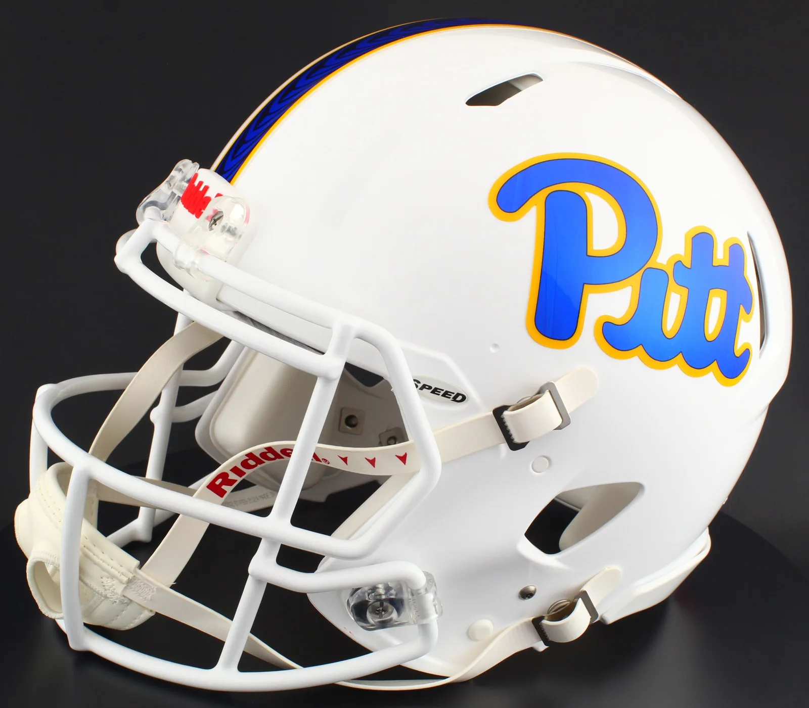 Pittsburgh Panthers Riddell Authentic Speed Football Helmet – White
