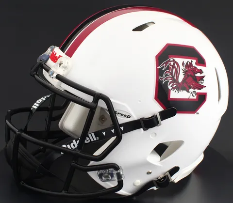 South Carolina Gamecocks Riddell Authentic Speed Football Helmet – White Gamecock
