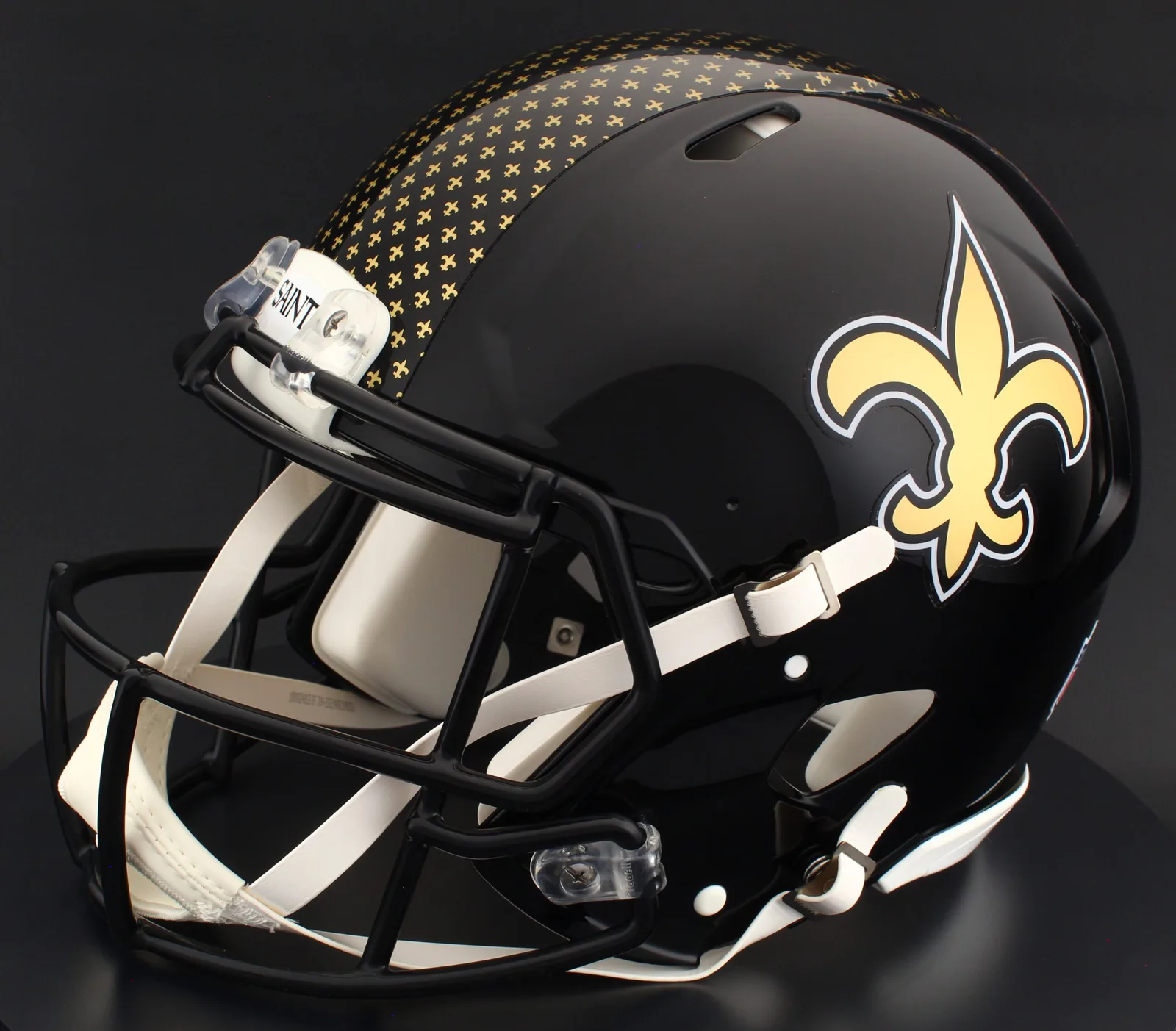 New Orleans Saints Riddell Authentic Speed Football Helmet – 2022 Alternate On-Field