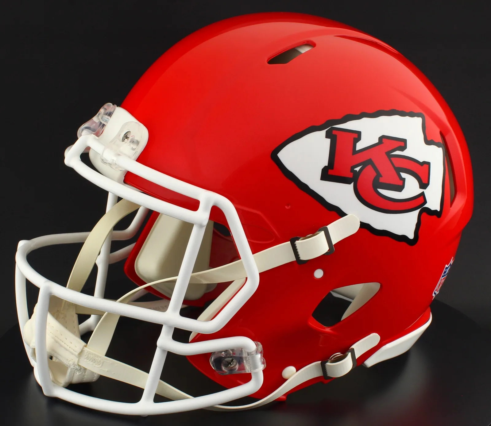 Kansas City Chiefs Riddell Authentic Speed Football Helmet – Red KC Arrowhead
