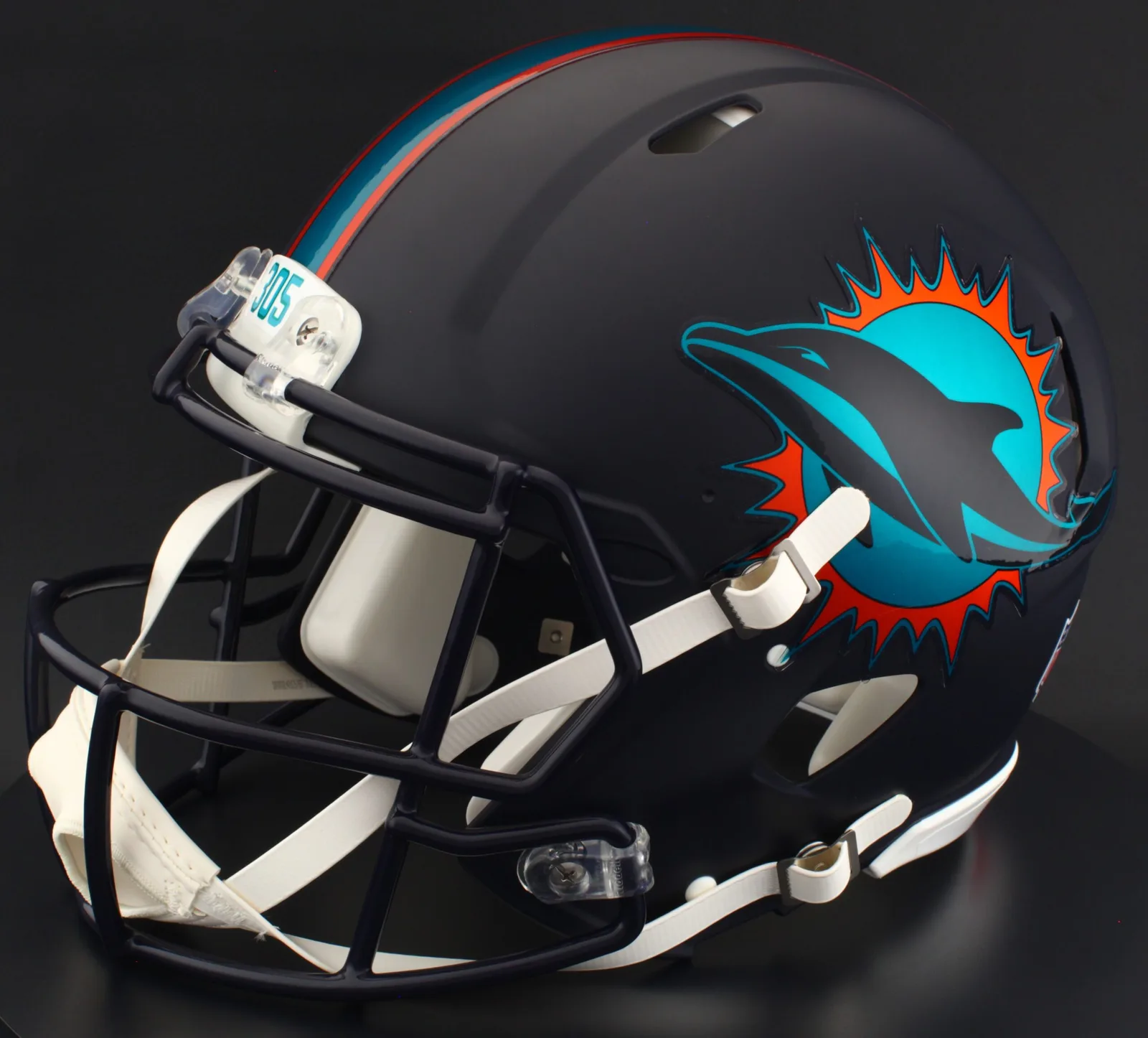 Miami Dolphins Riddell Authentic Speed Football Helmet – 2025 Rivalries