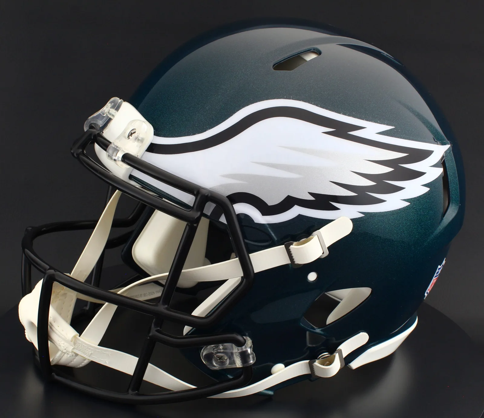 Philadelphia Eagles Riddell Authentic Speed Football Helmet – Midnight Green Wing