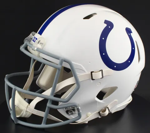 Indianapolis Colts Riddell Authentic Speed Football Helmet – White Horseshoe