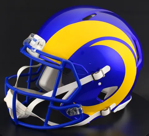 Los Angeles Rams Riddell Authentic Speed Football Helmet – Royal Blue Horn
