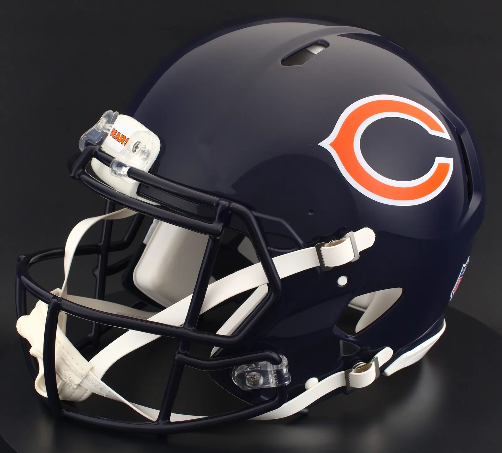 Chicago Bears Riddell Authentic Speed Football Helmet – Navy Wishbone “C”