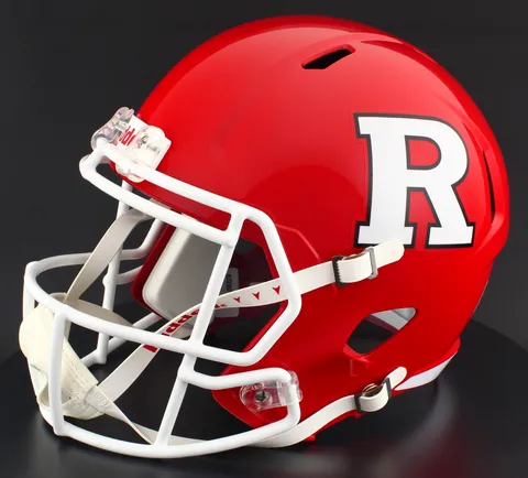 Rutgers Scarlet Knights Riddell Replica Speed Football Helmet – Red Block “R”