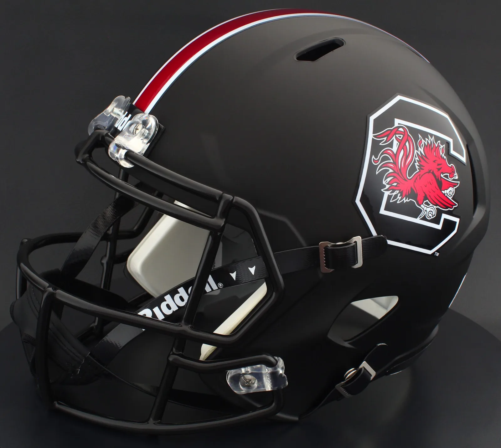 South Carolina Gamecocks Riddell Authentic Speed Football Helmet – Black Alternate C Gamecock