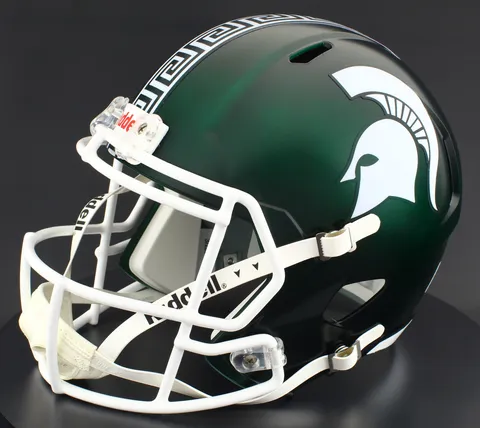 Michigan State Spartans Riddell Replica Speed Football Helmet – Satin Green