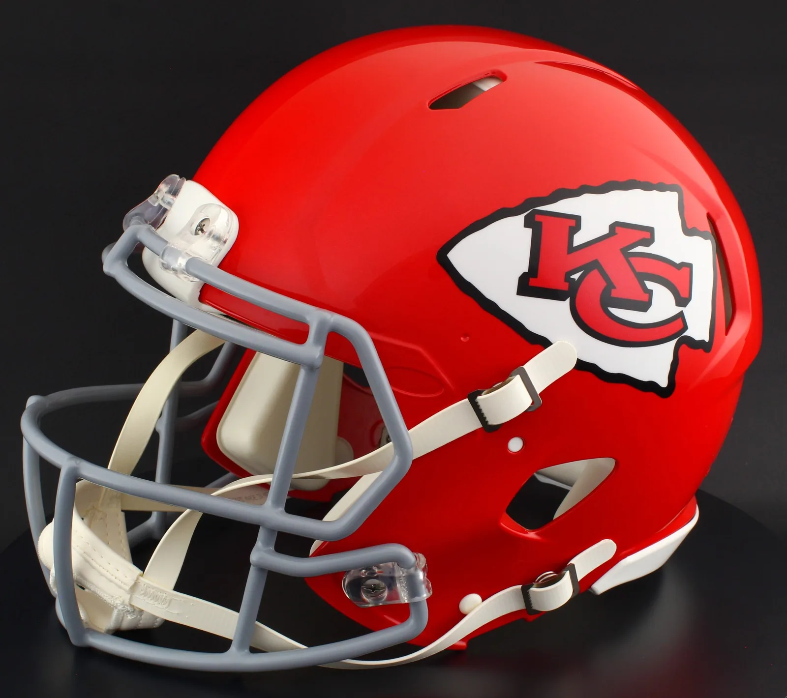 Kansas City Chiefs Riddell Authentic Speed Football Helmet – 1963 to 1973 Throwback