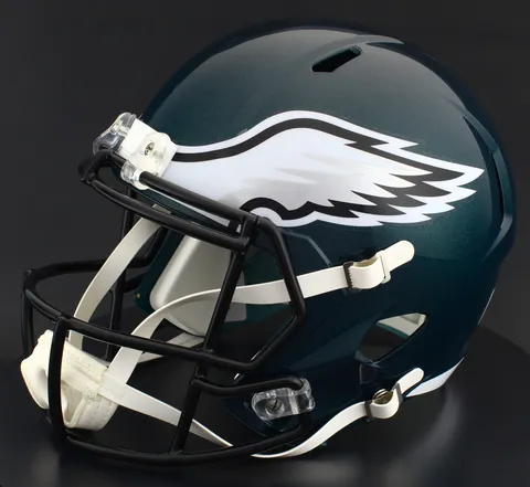 Philadelphia Eagles Riddell Replica Speed Football Helmet – Midnight Green Wing