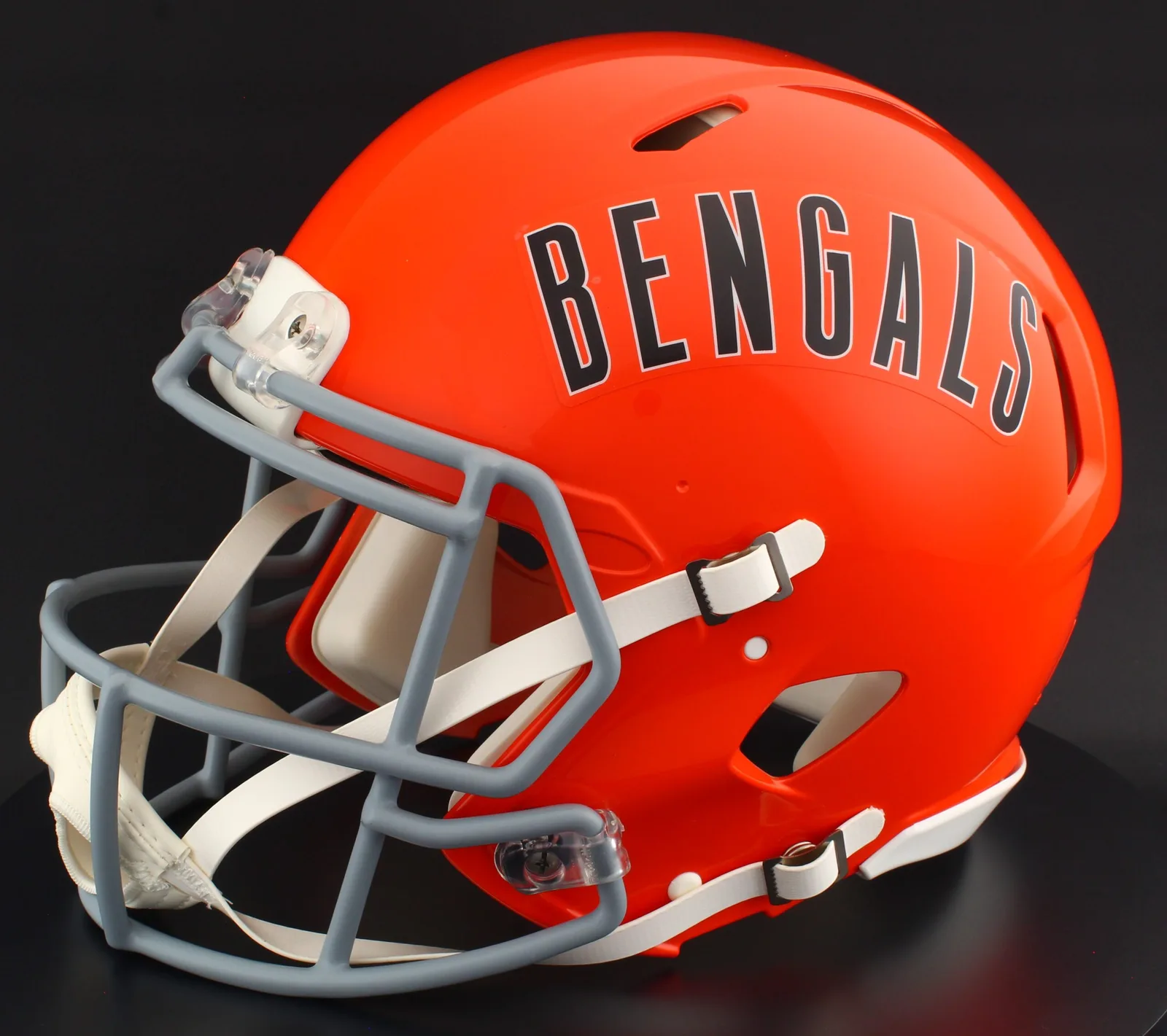 Cincinnati Bengals Riddell Authentic Speed Football Helmet – Orange 1968 to 1979 Throwback
