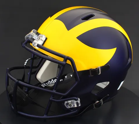 Michigan Wolverines Riddell Replica Speed Football Helmet – Matte