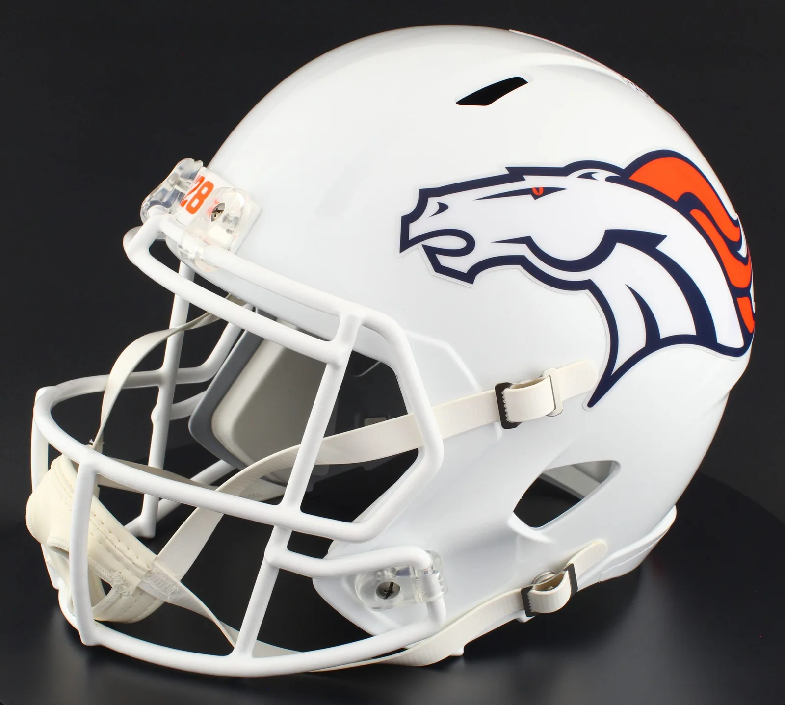Denver Broncos Riddell Replica Speed Football Helmet – 2024 Alternate On-Field White
