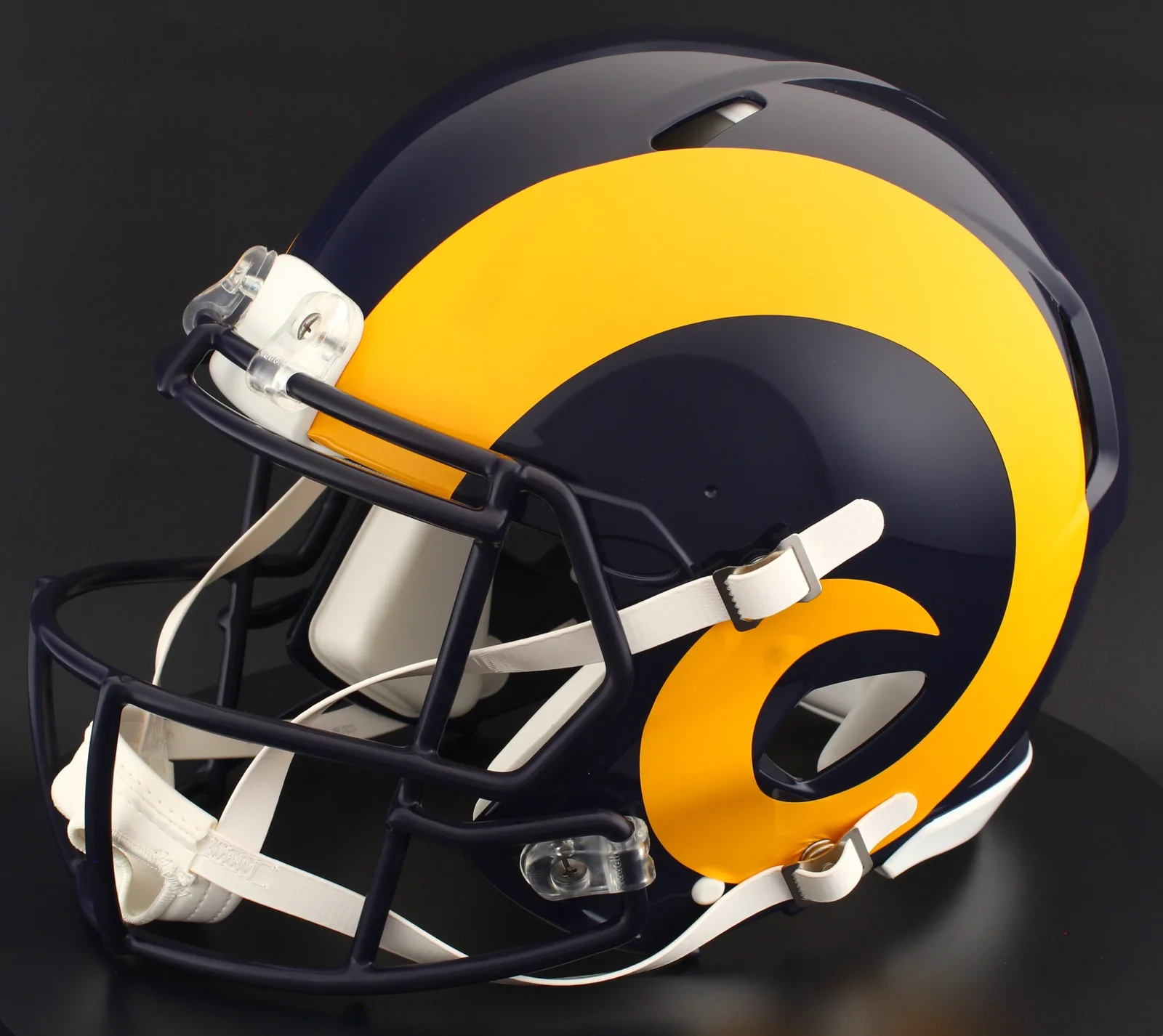 Los Angeles Rams Riddell Authentic Speed Football Helmet – 1981 to 1999 Throwback