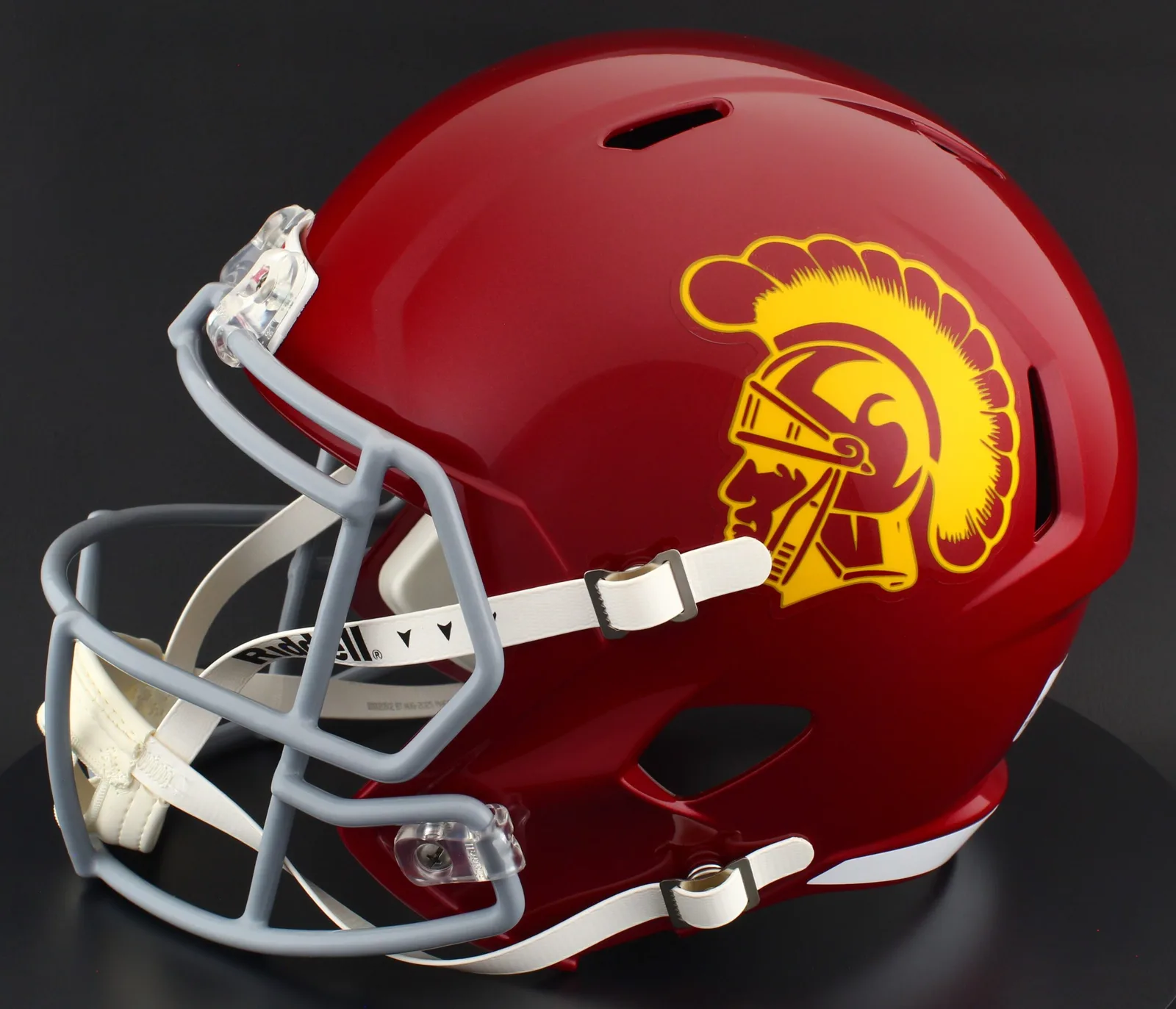 USC Trojans Riddell Replica Speed Football Helmet – Cardinal Trojan
