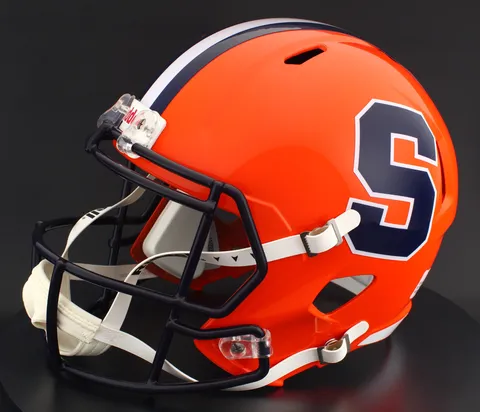 Syracuse Orange Riddell Replica Speed Football Helmet – Orange Block “S”