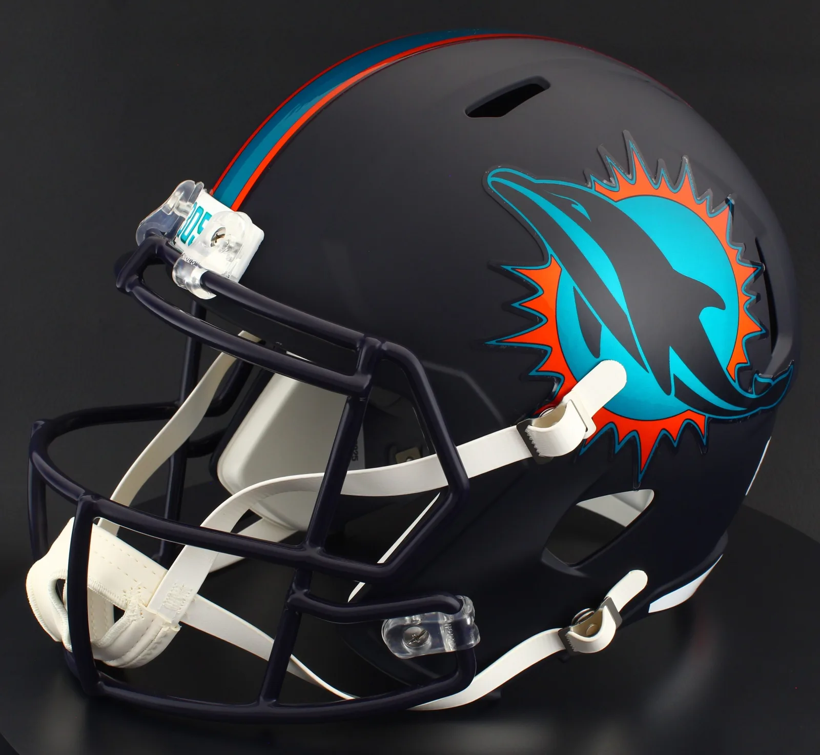 Miami Dolphins Riddell Replica Speed Football Helmet – 2025 Rivalries