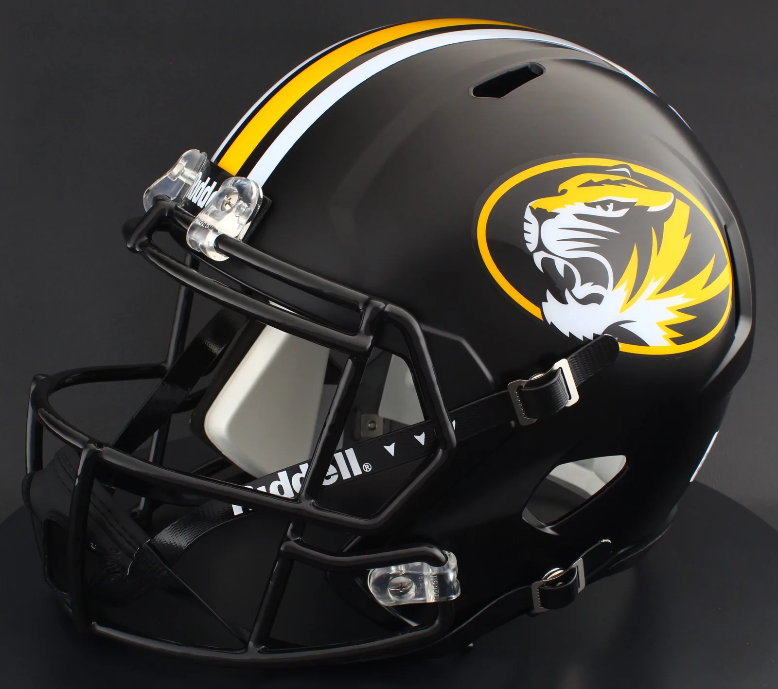 Missouri Tigers Riddell Replica Speed Football Helmet – Anodized Black