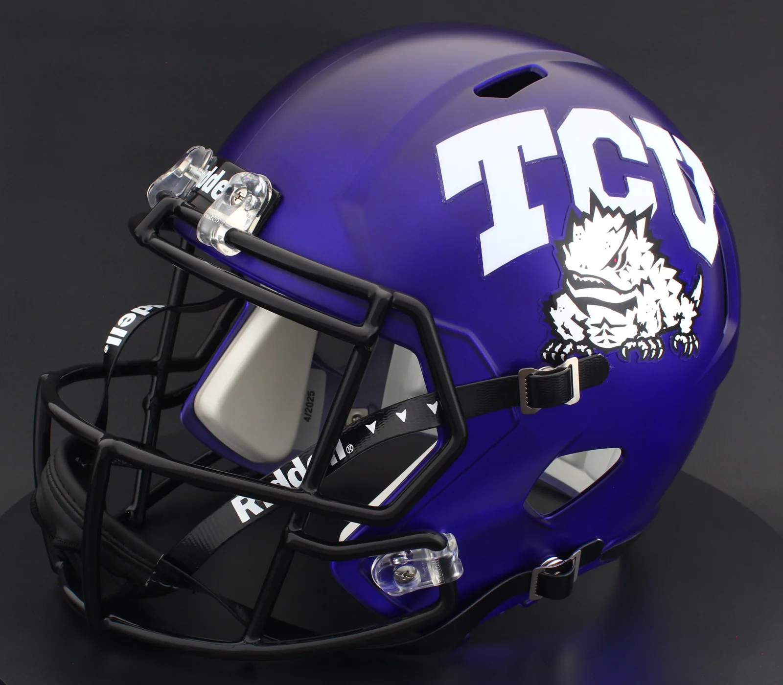 TCU Horned Frogs Riddell Replica Speed Football Helmet – Satin Purple
