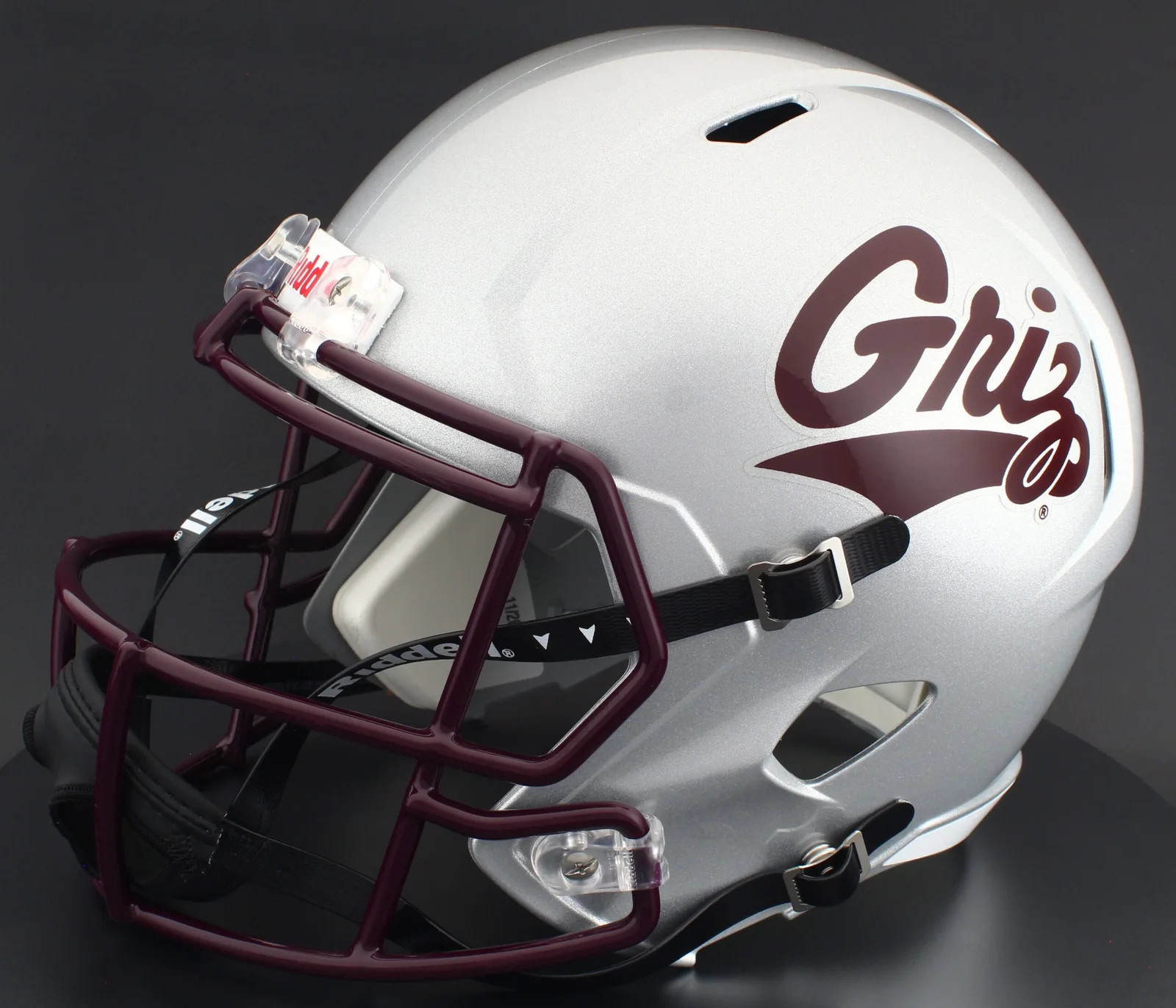 Montana Grizzlies Riddell Replica Speed Football Helmet – Silver Griz