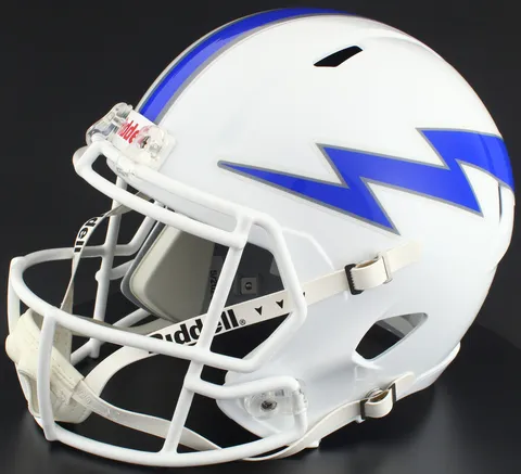 Air Force Falcons Riddell Replica Speed Football Helmet – White Lightning Bolt