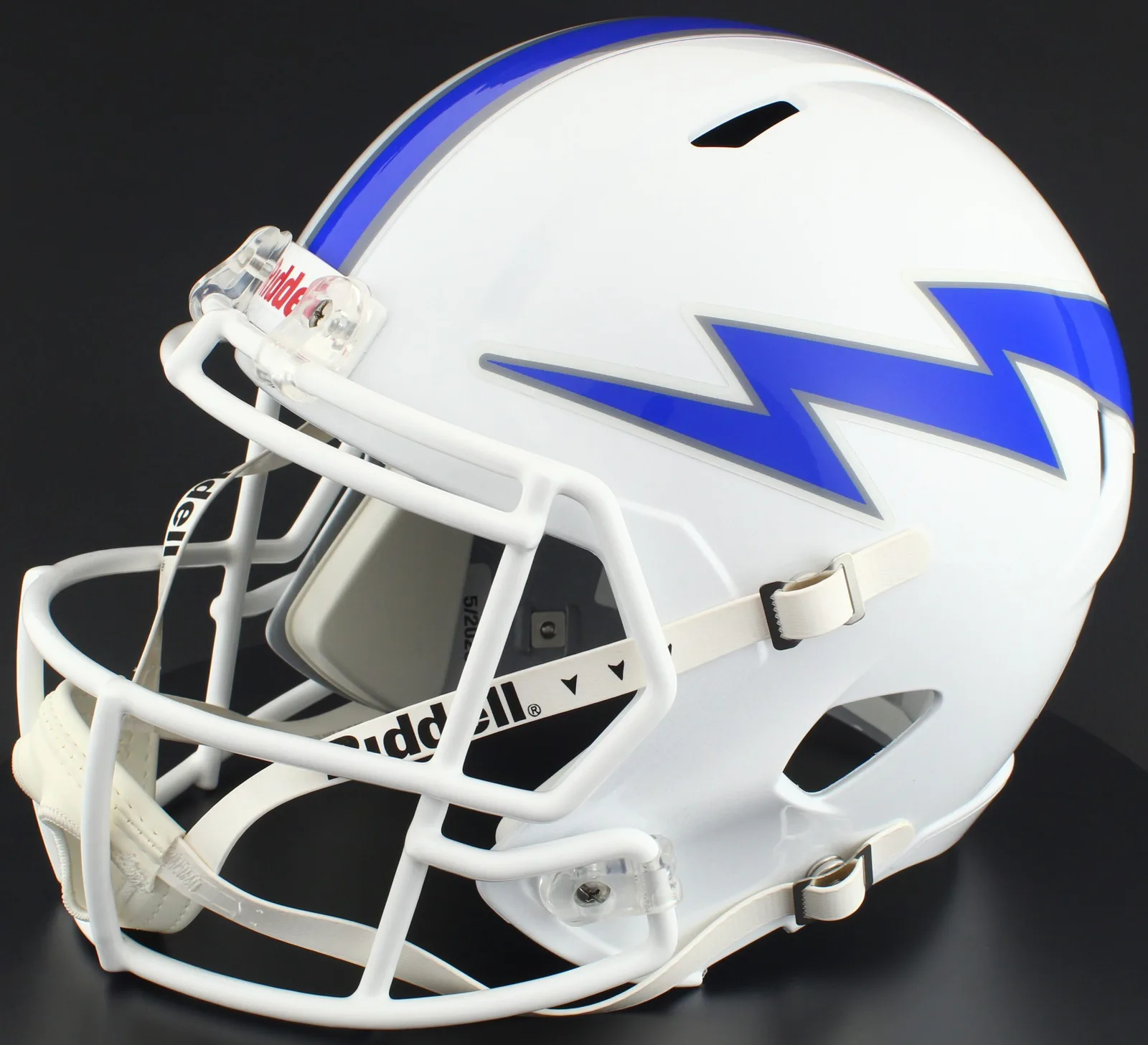 Air Force Falcons Riddell Replica Speed Football Helmet – White Lightning Bolt