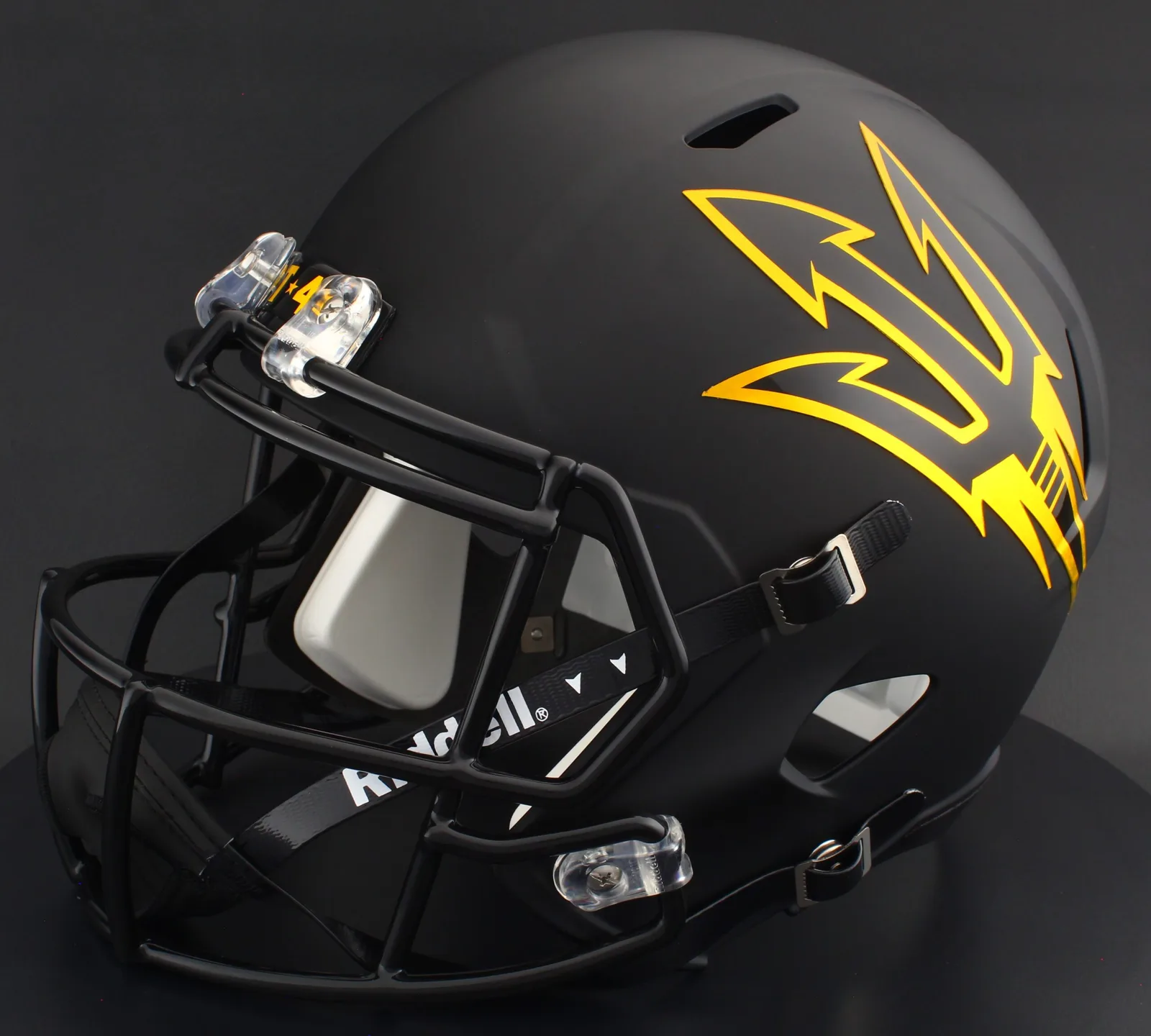 Arizona State Sun Devils Riddell Replica Speed Football Helmet – Satin Black