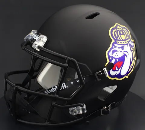 James Madison Dukes Riddell Replica Speed Football Helmet – Matte Black