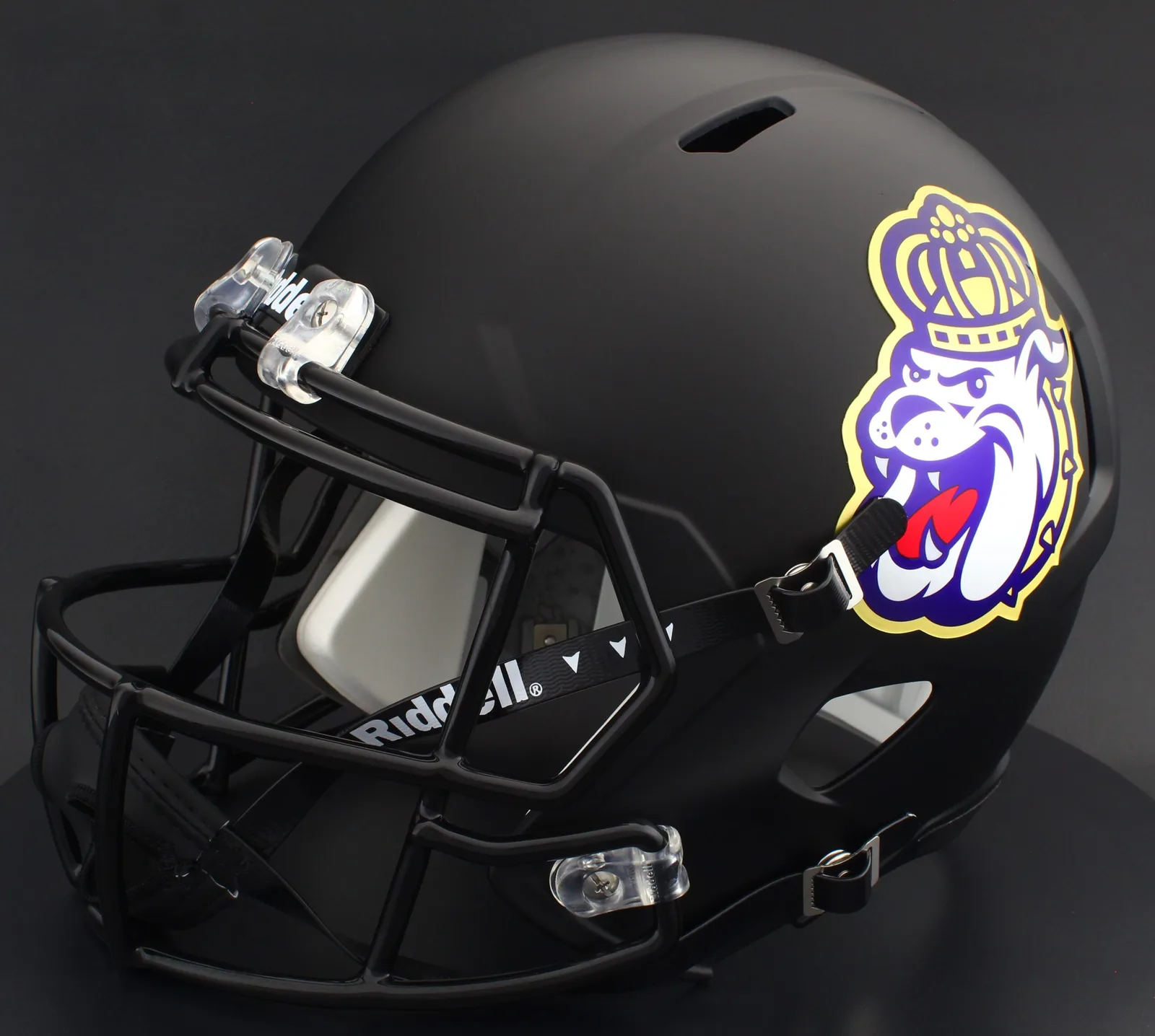 James Madison Dukes Riddell Replica Speed Football Helmet – Matte Black