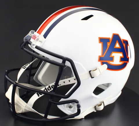Auburn Tigers Riddell Replica Speed Football Helmet – White AU