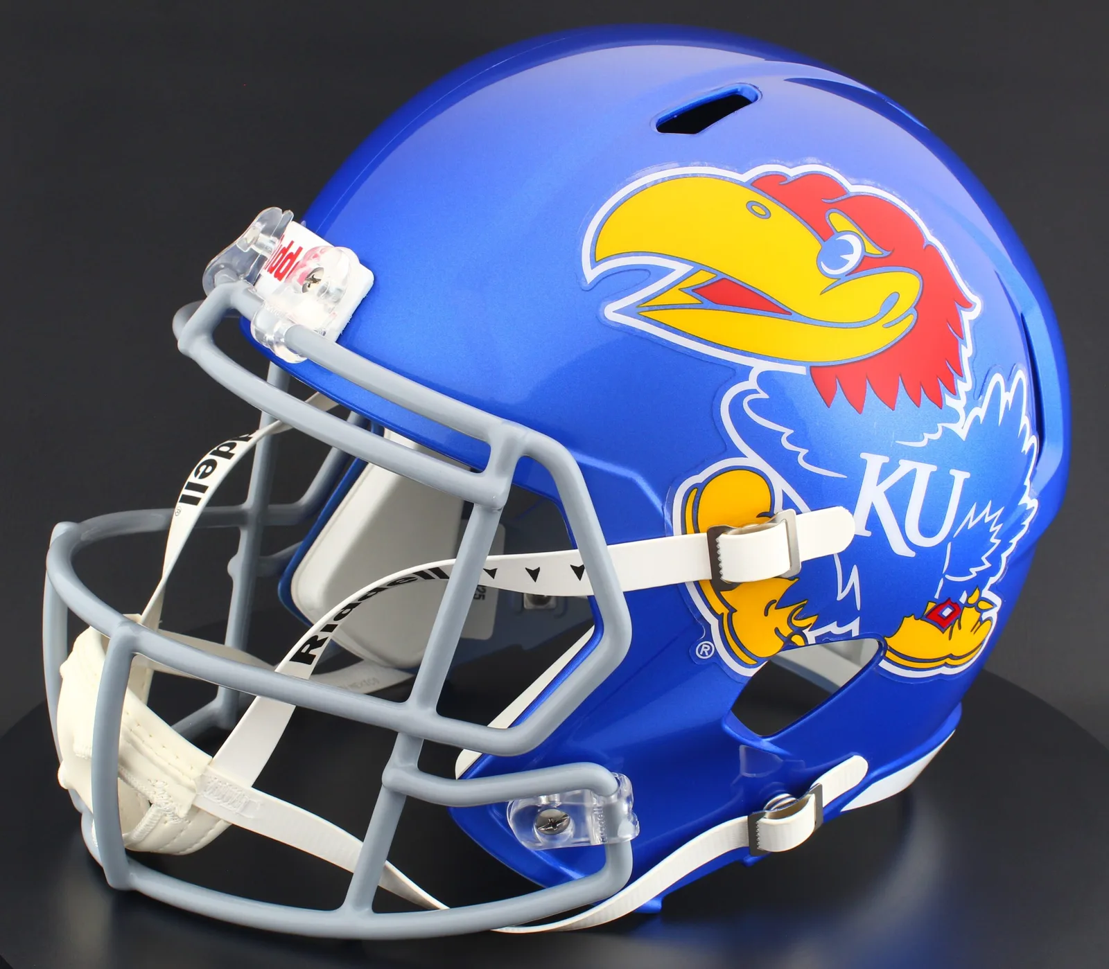 Kansas Jayhawks Riddell Replica Speed Football Helmet – Blue Jayhawk