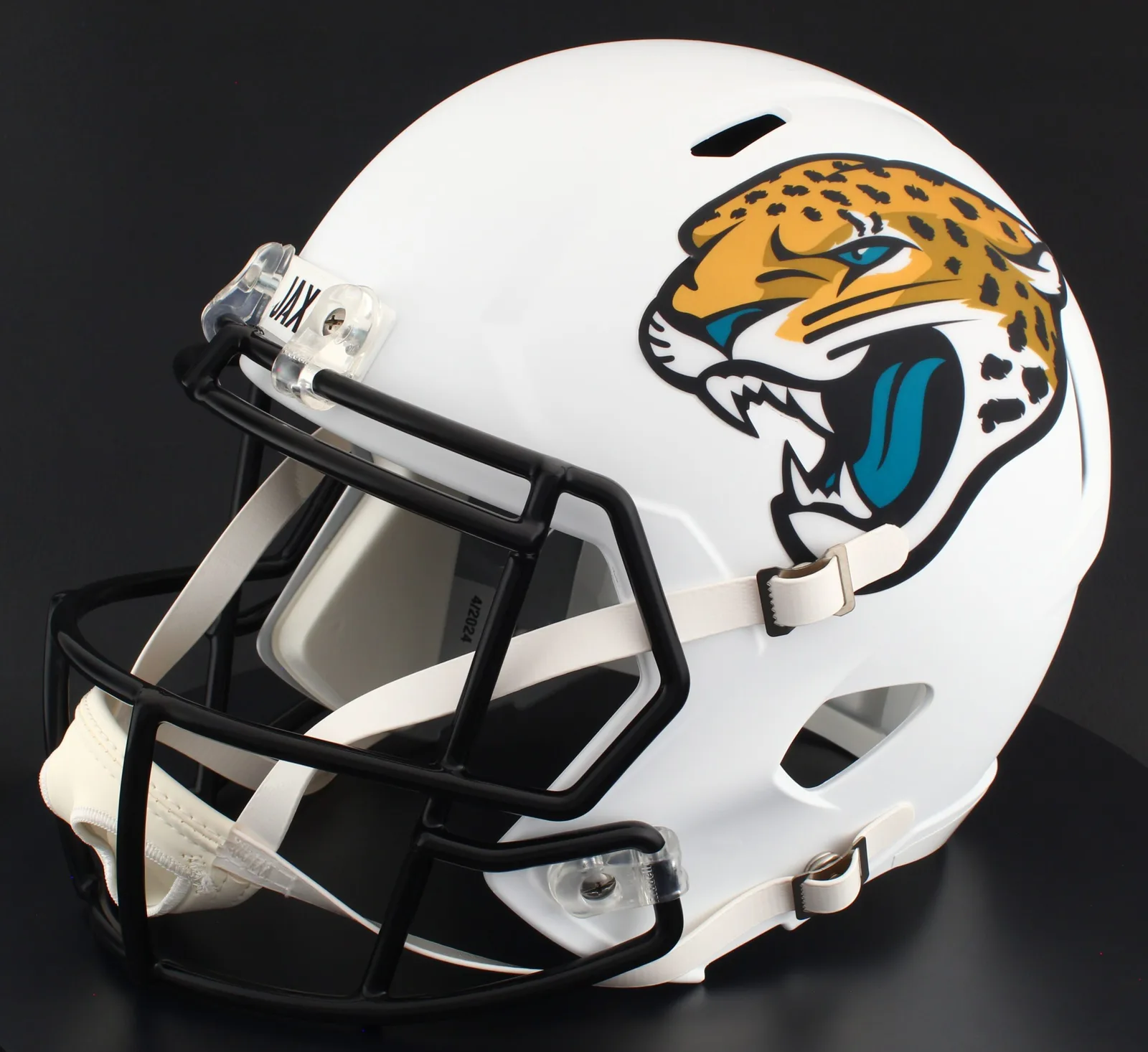 Jacksonville Jaguars Riddell Replica Speed Football Helmet – 2024 Alternate On-Field White