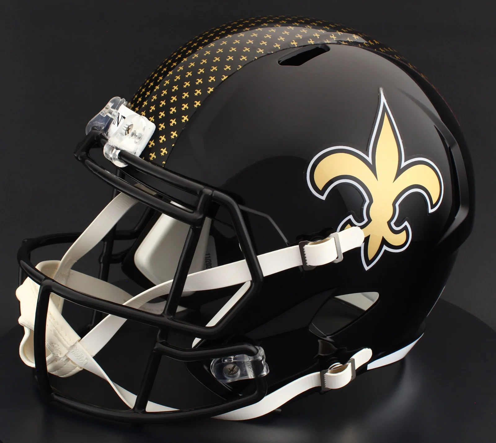 New Orleans Saints Riddell Replica Speed Football Helmet – 2022 Alternate On-Field