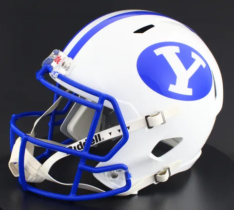 BYU Cougars Riddell Replica Speed Football Helmet – White