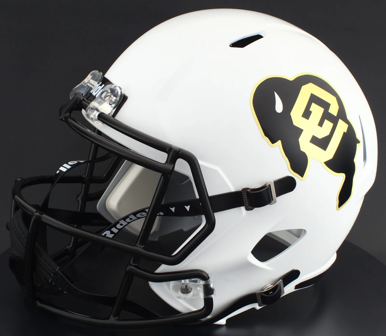 Colorado Buffaloes Riddell Replica Speed Football Helmet – Matte White