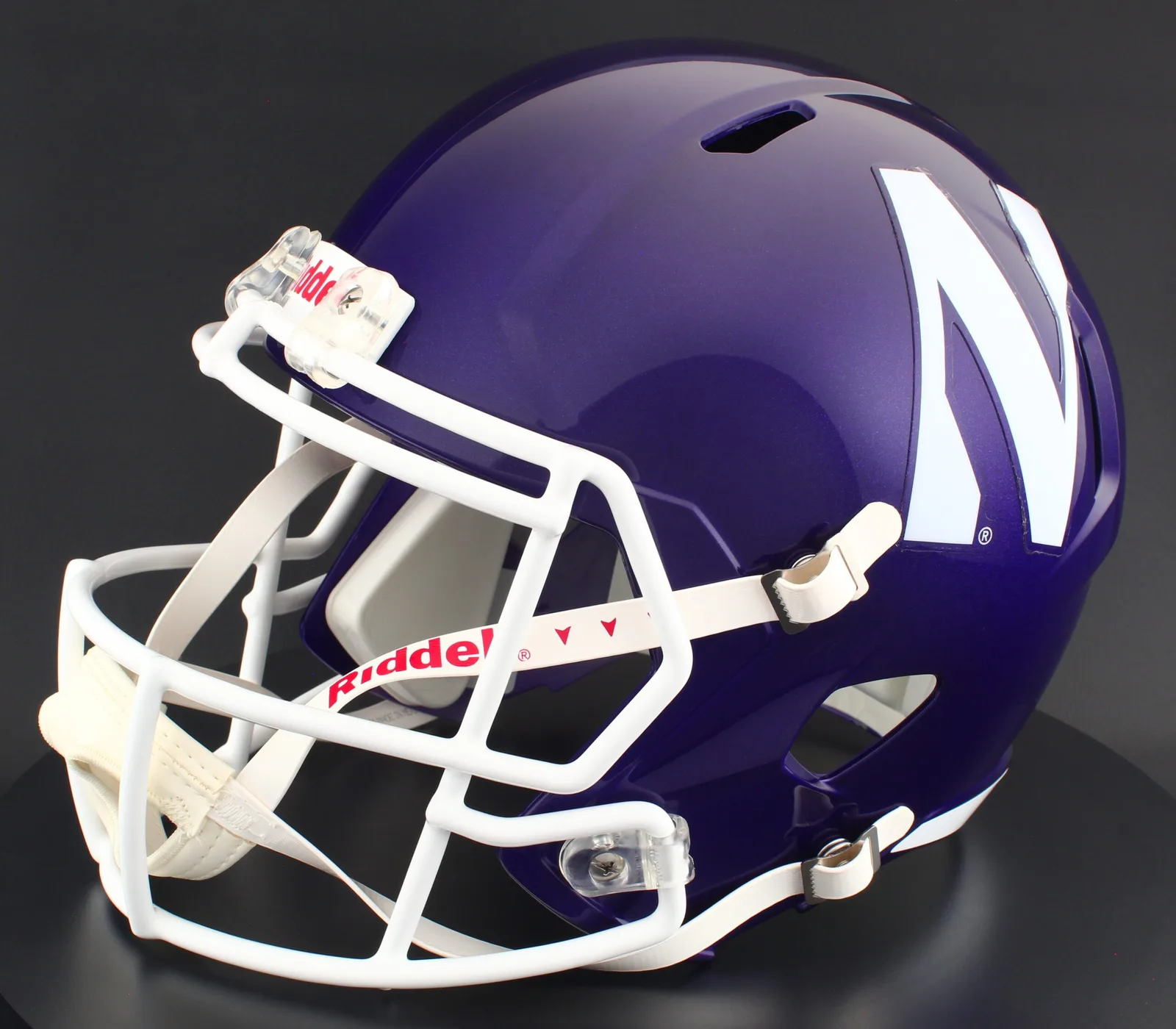 Northwestern Wildcats Riddell Replica Speed Football Helmet – Purple Block “N”