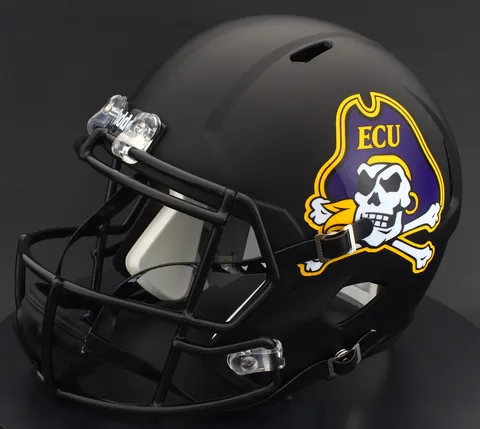 East Carolina Pirates Riddell Replica Speed Football Helmet – Matte Black