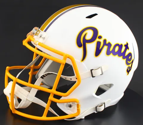 East Carolina Pirates Riddell Authentic Speed Football Helmet – White Alternate PIRATES