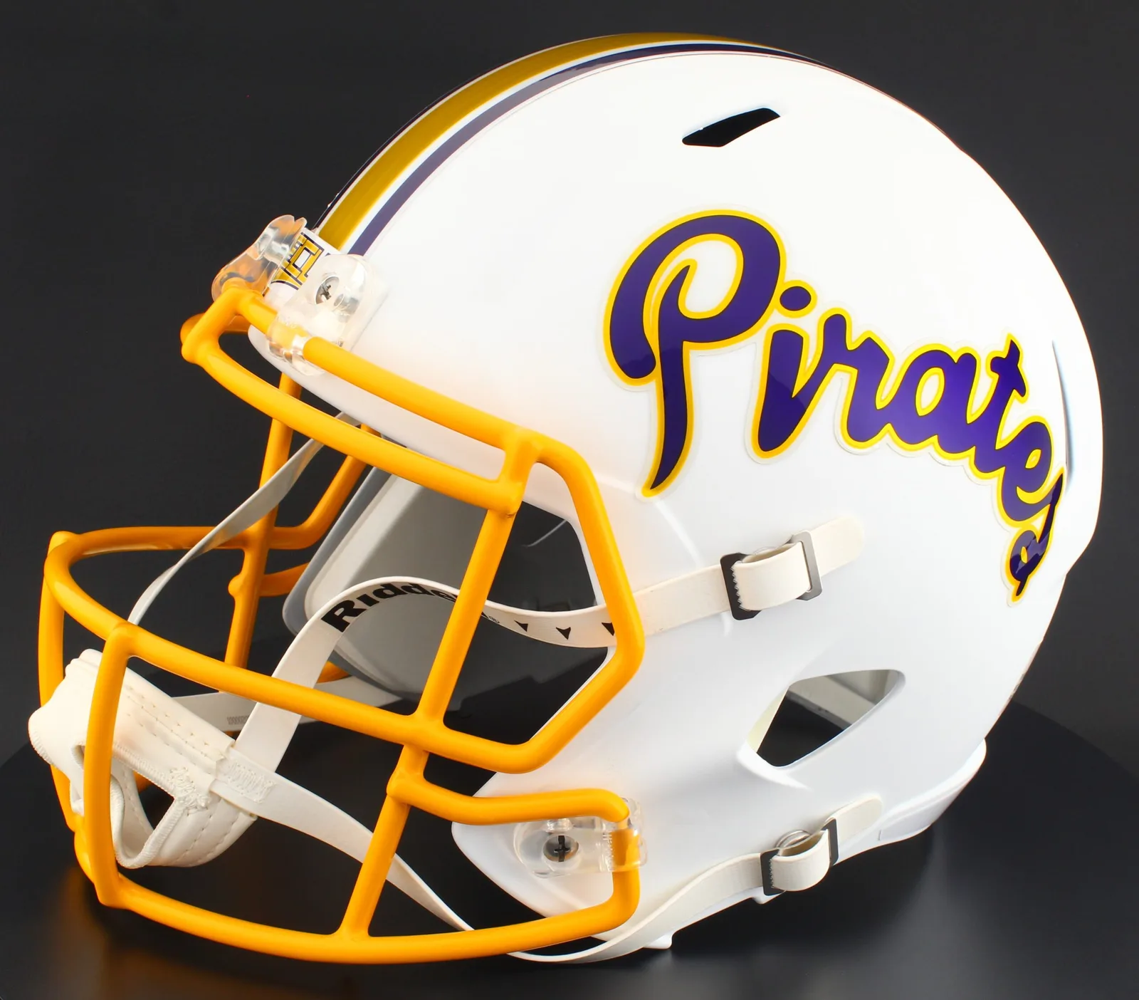 East Carolina Pirates Riddell Replica Speed Football Helmet – Matte White