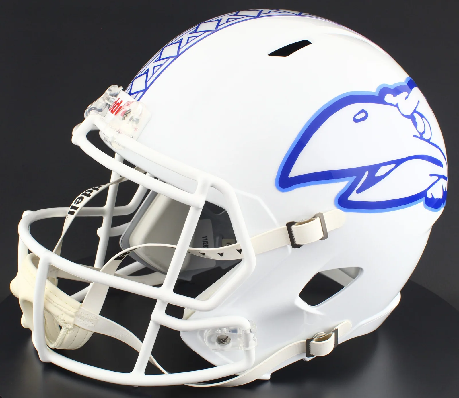 Kansas Jayhawks Riddell Replica Speed Football Helmet – White