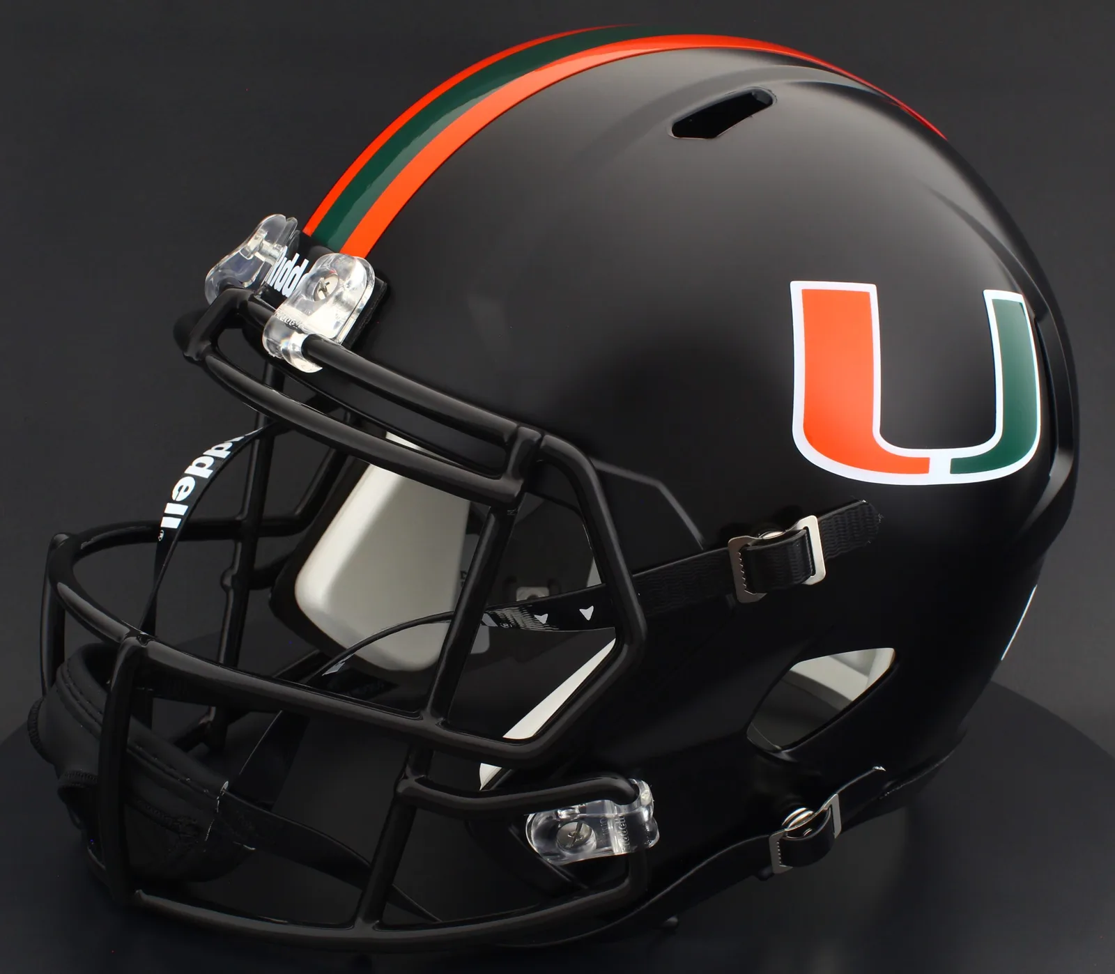 Miami Hurricanes Riddell Replica Speed Football Helmet – Black