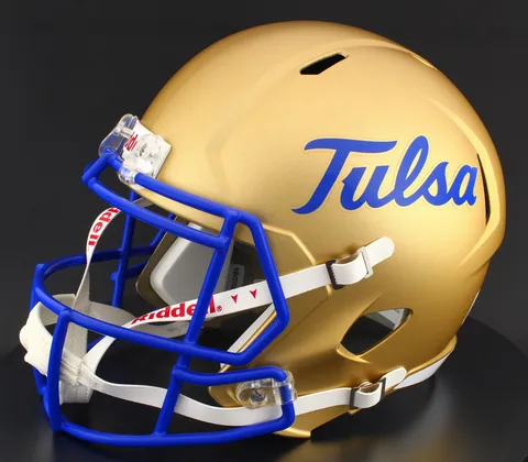 Tulsa Golden Hurricane Riddell Replica Speed Football Helmet – Script