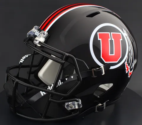 Utah Utes Riddell Replica Speed Football Helmet – Black