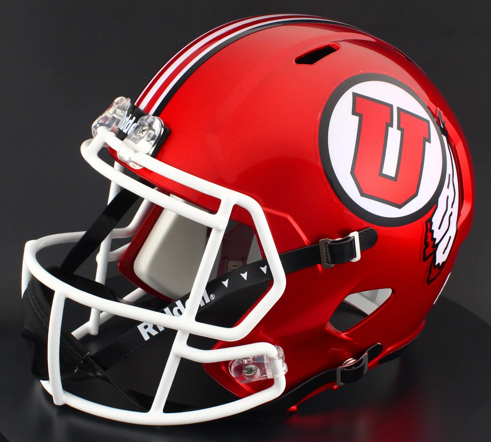 Utah Utes Riddell Replica Speed Football Helmet – Radiant Red
