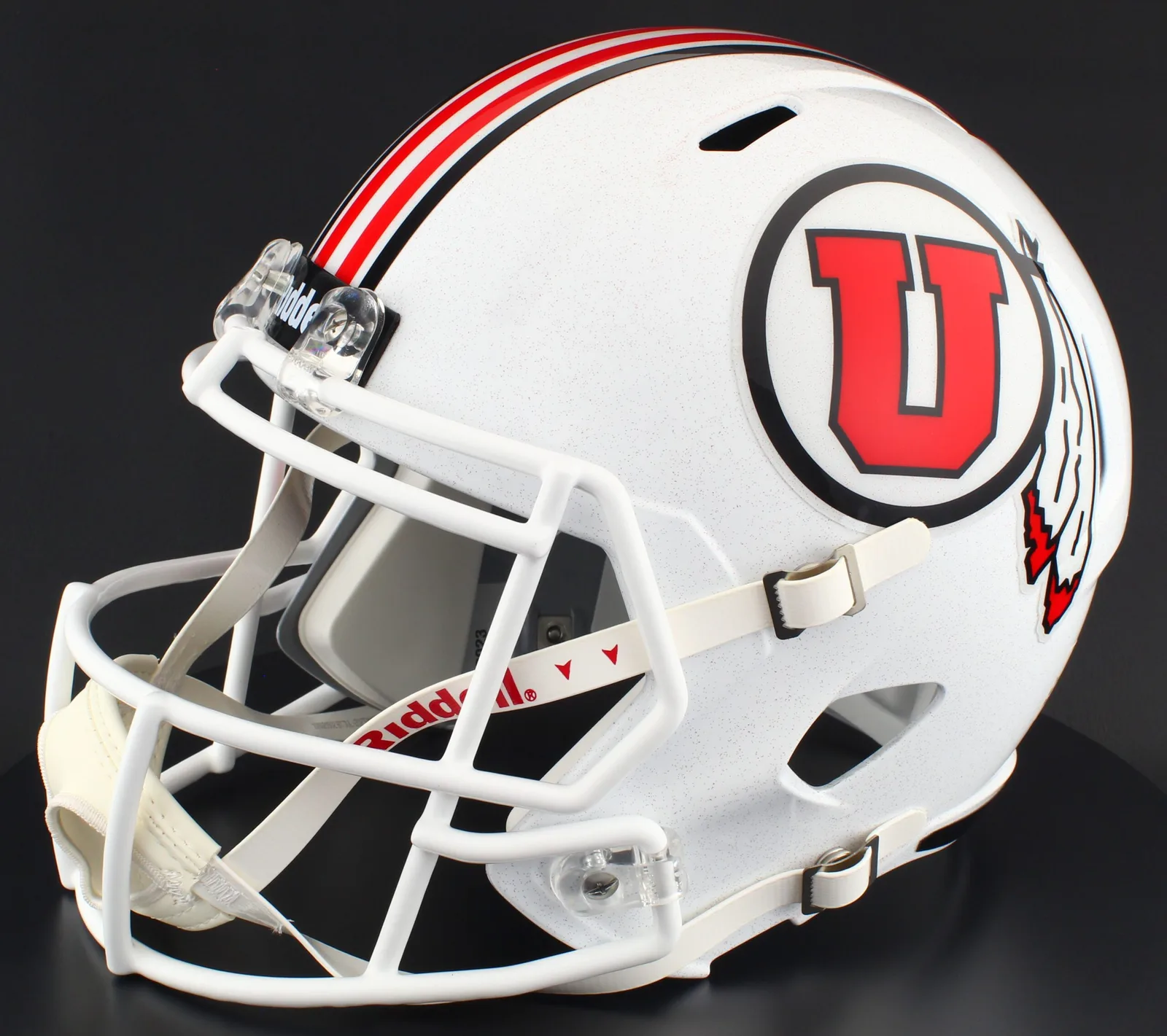 Utah Utes Riddell Replica Speed Football Helmet – White