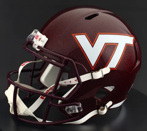 Virginia Tech Hokies Riddell Replica Speed Football Helmet – Maroon