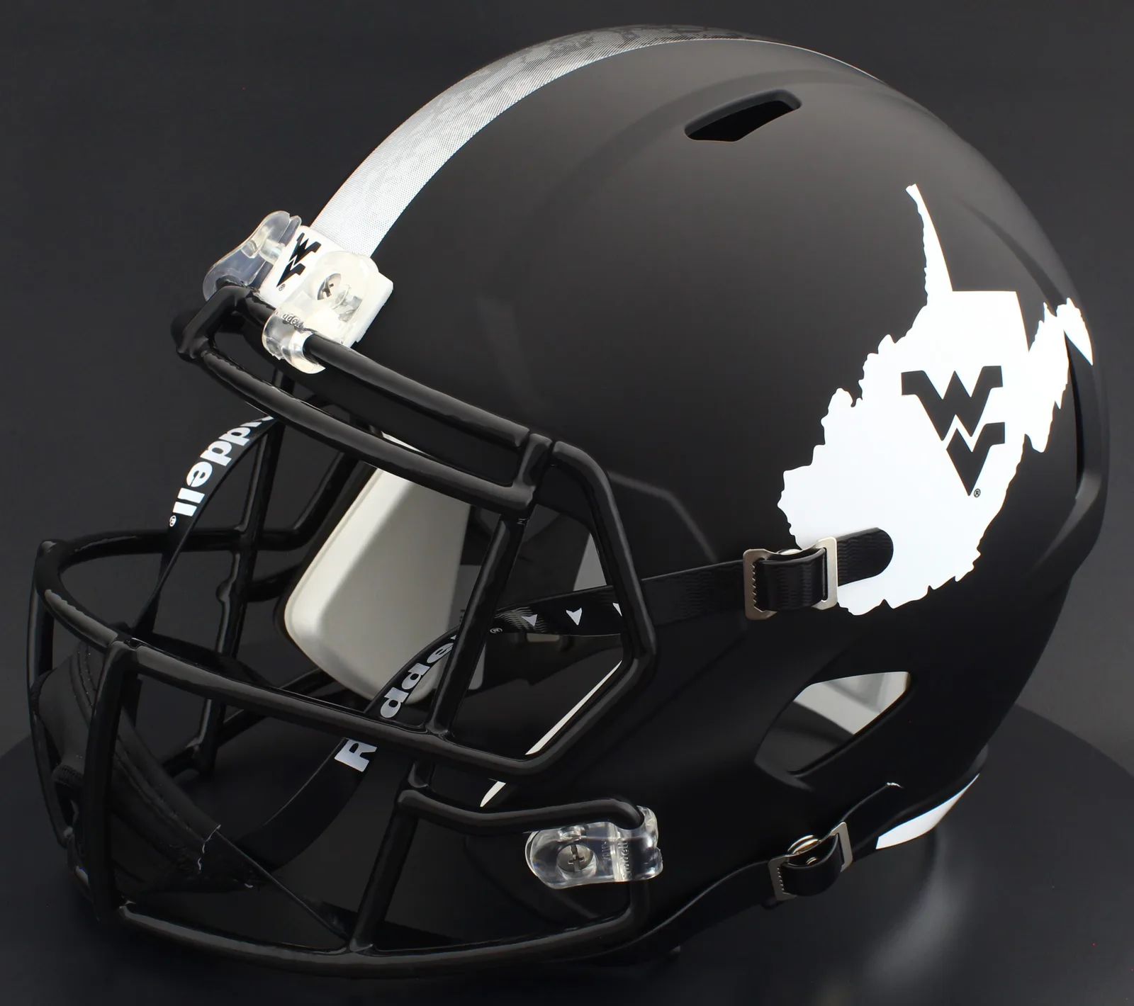 West Virginia Mountaineers Riddell Replica Speed Football Helmet – Coal Rush