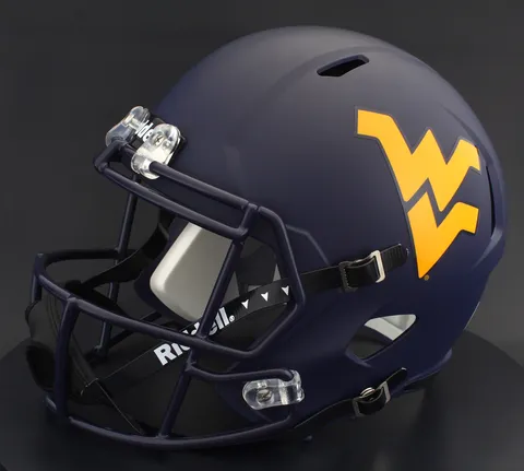 West Virginia Mountaineers Riddell Replica Speed Football Helmet – Navy WV